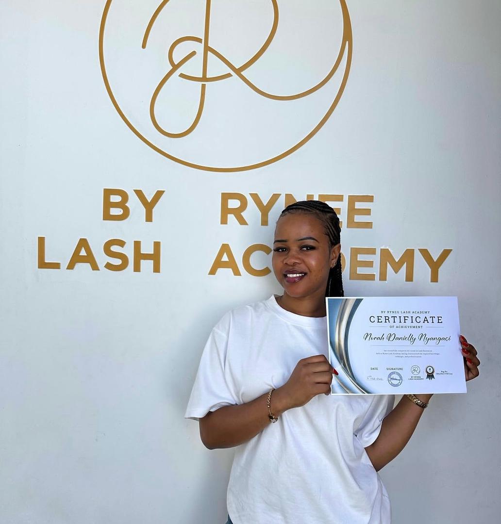 Academy graduate with certificate of achievement